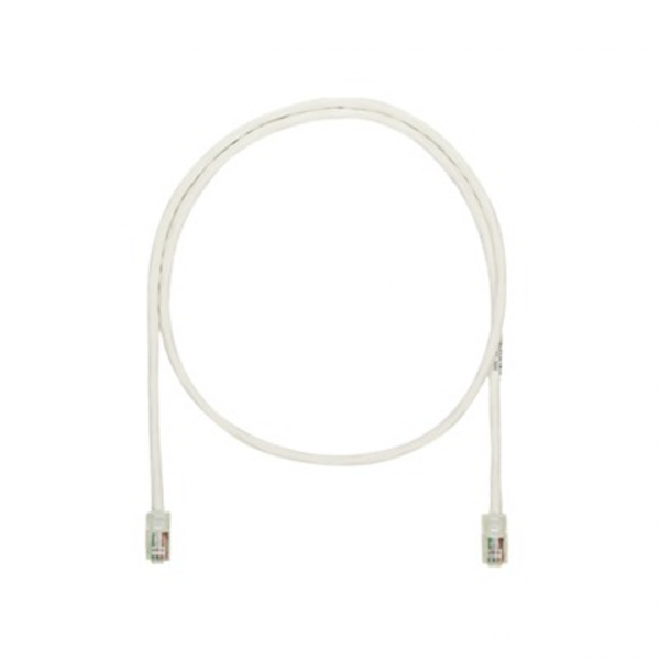 Cable de Parcheo PANDUIT UTP Categoría 5e con plug modular en cada extremo, 2 metros, Color Blanco mate