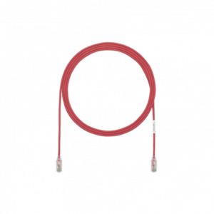 Cable de Parcheo PANDUIT TX6, UTP Categoría 6, 1.5 metros, Color Rojo, Diámetro Reducido (28AWG)