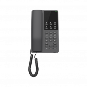 Teléfono IP Hotelero GRANDSTREAM Wi-Fi, 2 líneas SIP con 2 cuentas, Codec Opus, IPV4/IPV6, color negro, con gestión en la nube GDMS