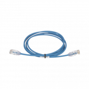 Cable de Parcheo PANDUIT TX6, UTP Categoría 6, 3 metros, Color Azul, Diámetro Reducido (28AWG)