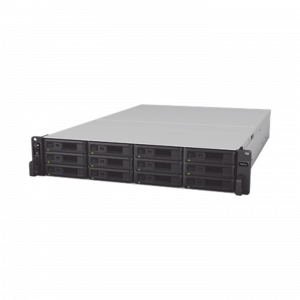 Servidor NAS Synology para Rack (2 U) de 12 Bahías (Expandible a 36 Bahías) / Hasta 648 TB / 8 GB RAM