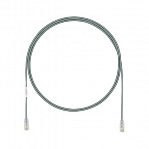 Cable de Parcheo PANDUIT TX6, UTP Categoría 6, 1.5 metros, Color Gris, Diámetro Reducido (28AWG)