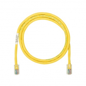 Cable de Parcheo PANDUIT UTP Categoría 5e con plug modular en cada extremo, 3 metros, Color Amarillo