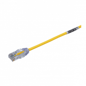 Cable de Parcheo PANDUIT TX6, UTP Categoría 6, 0.20 metros, Color Amarillo, Diámetro Reducido (28AWG)