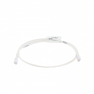 Cable de Parcheo PANDUIT TX6, UTP Categoría 6, 1.5 metros, Color Blanco Mate, Diámetro Reducido (28AWG)