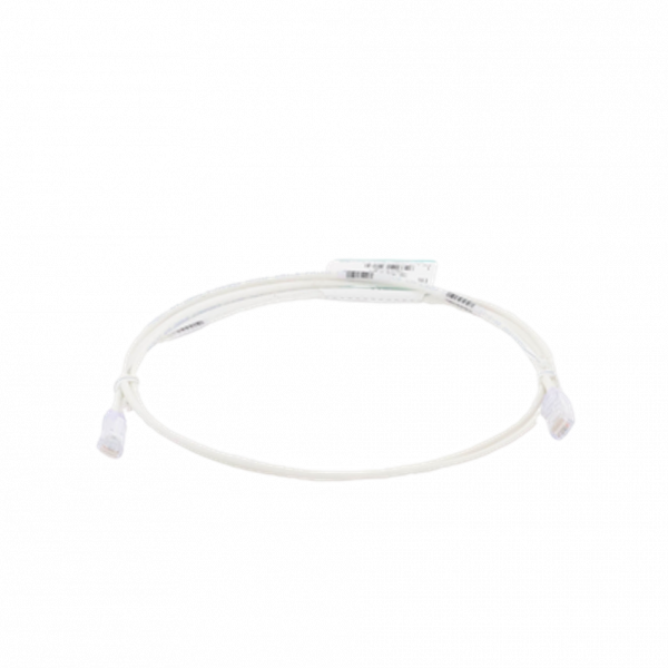 Cable de Parcheo PANDUIT TX6, UTP Categoría 6, 1.5 metros, Color Blanco Mate, Diámetro Reducido (28AWG)