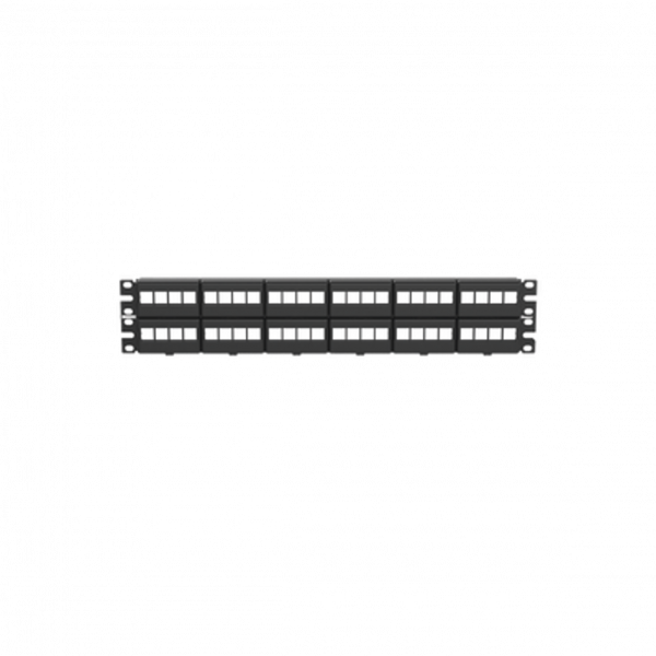 Panel de Parcheo Modular PANDUIT Keystone (Sin Conectores), de 48 Puertos, Identificación con Etiqueta Adhesiva, 2UR