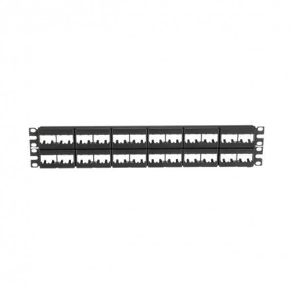 Panel de Parcheo PANDUIT Modular Mini-Com (Sin Conectores), Plano, Sin Blindaje, de 48 puertos, 2 UR