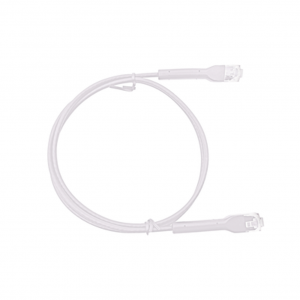 Cable de Parcheo LINKEDPRO Ultra Slim Con RJ45 Flexible, UTP Categoría 6, 2 metros color Blanco Diámetro Reducido (28 AWG)
