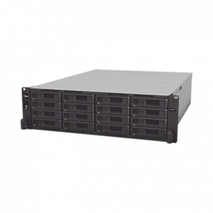 Servidor NAS Synology para Rack (3 U) de 16 Bahías (Expandible a 40 Bahías) / Hasta 720 TB / 16GB RAM