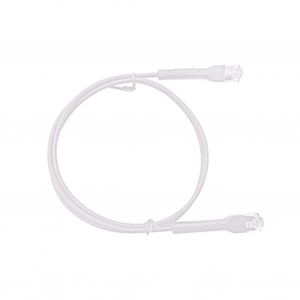Cable de Parcheo LINKEDPRO Slim UTP, Con Bota Flexible, Categoría 6, 1.5 metros color Blanco, Diámetro Reducido (28 AWG)
