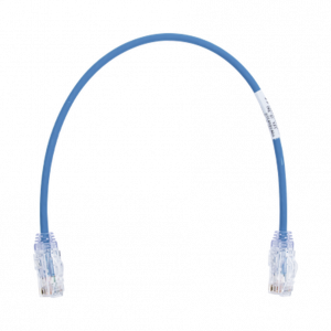 Cable de Parcheo PANDUIT TX6, UTP Categoría 6, 0.30 metros, Color Azul, Diámetro Reducido (28AWG)