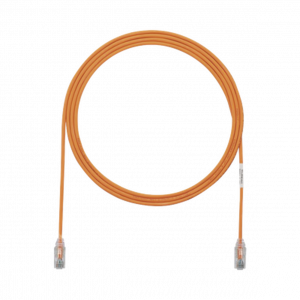 Cable de Parcheo PANDUIT TX6, UTP Categoría 6, 2 metros, Color Naranja, Diámetro Reducido (28AWG)