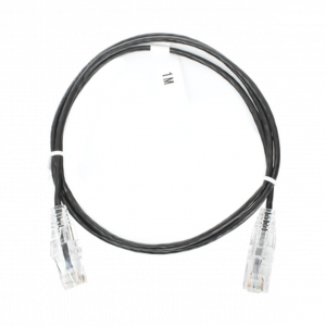 Cable de Parcheo LINKEDPRO Slim, UTP Categoría 6, 1 metro color Negro Diámetro Reducido (28 AWG)