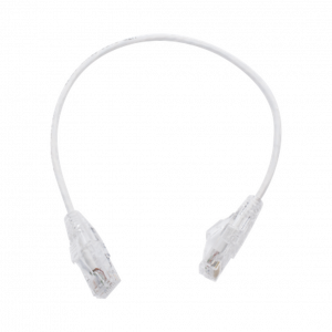 Cable de Parcheo LINKEDPRO Slim, UTP Categoría 6, 0.3 metros color Blanco Diámetro Reducido (28 AWG)