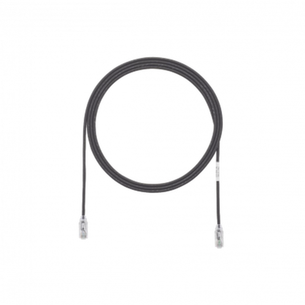 Cable de Parcheo PANDUIT TX6, UTP Categoría 6, 1 metro, Color Negro, Diámetro Reducido (28AWG)
