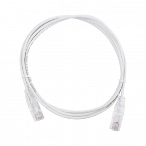 Cable de Parcheo LINKEDPRO Slim UTP Categoría 6, 1.5 metros color Blanco Diámetro Reducido (28 AWG)