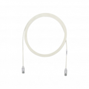 Cable de Parcheo PANDUIT TX6, UTP Categoría 6, 2 metros, Color Blanco Mate, Diámetro Reducido (28AWG)