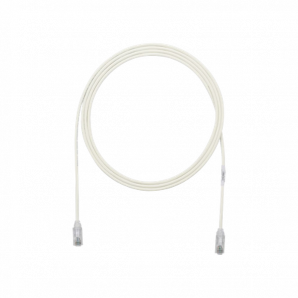 Cable de Parcheo PANDUIT TX6, UTP Categoría 6, 2 metros, Color Blanco Mate, Diámetro Reducido (28AWG)