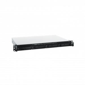 Servidor NAS Synology para Rack (1 U) de 4 Bahías / Hasta 72 TB / Servicio Nube Gratis (P2P)