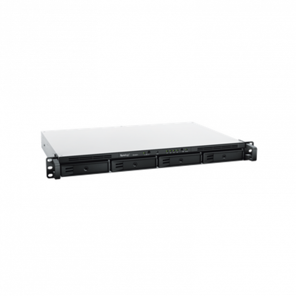 Servidor NAS Synology para Rack (1 U) de 4 Bahías / Hasta 72 TB / Servicio Nube Gratis (P2P)