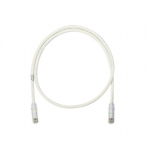 Cable de parcheo PANDUIT, UTP con plug modular en cada extremo, Categoría 6, 1 metro, color Blanco mate