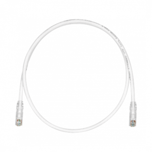 Cable de parcheo PANDUIT, TX6, UTP 24 AWG, CM, Categoría 6, 2 metros, color Blanco mate