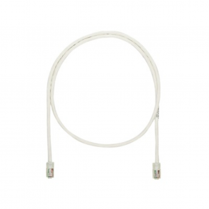 Cable de Parcheo PANDUIT UTP Categoría 5e con plug modular en cada extremo, 1 metro, Color Blanco mate