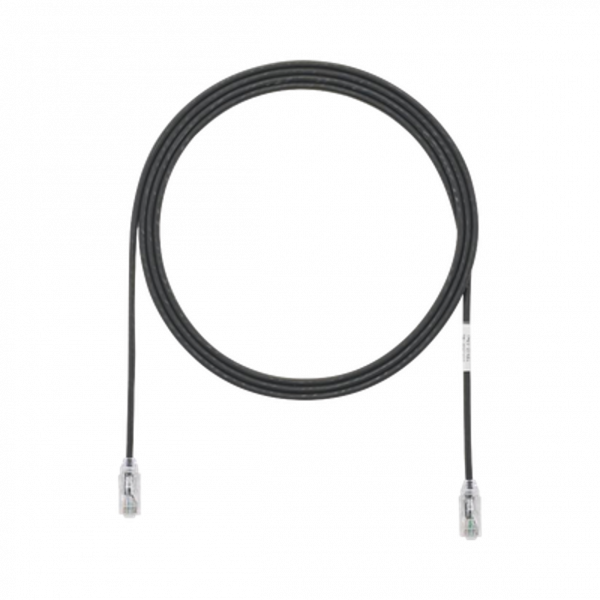 Cable de Parcheo PANDUIT TX6, UTP Categoría 6, 1.5 metros, Color Negro, Diámetro Reducido (28AWG)