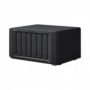 Servidor NAS Synology de 6 Bahías (Expandible a 16 Bahías) / Hasta 288 TB / 4 GB RAM / Servicio Nube Gratis (P2P)