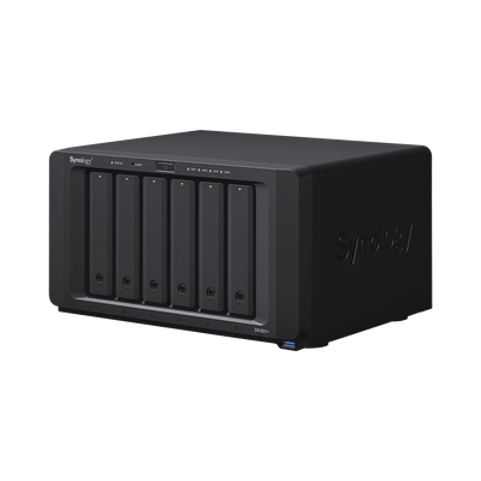 Servidor NAS Synology de 6 Bahías (Expandible a 16 Bahías) / Hasta 288 TB / 4 GB RAM / Servicio Nube Gratis (P2P)