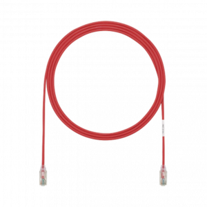 Cable de Parcheo PANDUIT TX6, UTP Categoría 6, 1 metro, Color Rojo, Diámetro Reducido (28AWG)