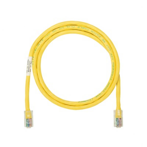 Cable de Parcheo PANDUIT UTP Categoría 5e con plug modular en cada extremo, 1.5 metros, Color Amarillo