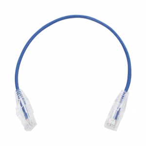 Cable de Parcheo LINKEDPRO Slim UTP Categoría 6 - 30 cm color Azul Diámetro Reducido (28 AWG)