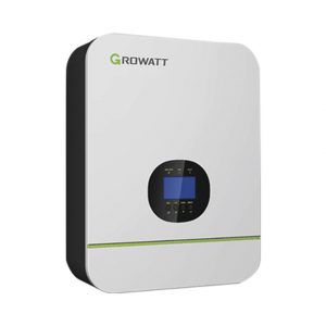 Inversor Cargador Growatt 3kW Compatible con Baterías de Litio, Monitoreo Remoto y Sincronización para Mayor Potencia, Operación 48Vcc