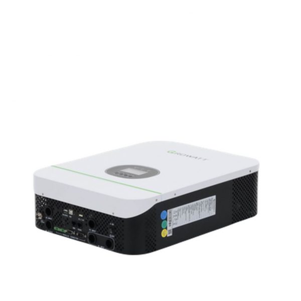 Inversor Cargador Growatt 3kW Compatible con Baterías de Litio, Monitoreo Remoto y Sincronización para Mayor Potencia, Operación 48Vcc - Imagen 3
