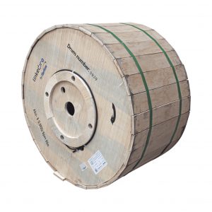Carrete de 4 km de Fibra Óptica Aérea Mini ADSS G.652D, Monomodo de 8 Hilos, Exterior, Span 80, Loose Tube