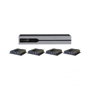 Kit Divisor y Extensor HDMI (Extender Splitter) / Divide 1 Fuente HDMI a 4 Pantallas / Extiende la señal HDMI hasta 120 m / Resolución 4Kx2K @ 30 Hz / Cat 6/6a / Uso 24/7 / Longitud del cable autoajustable