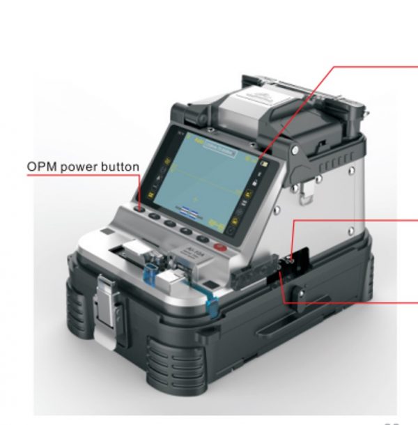 Fusionadora de Fibra Óptica MultiModo y MonoModo / 6 motores / Alineación por Núcleo / OPM + VFL / Cleaver Eléctrico de Gran Precisión - Imagen 2
