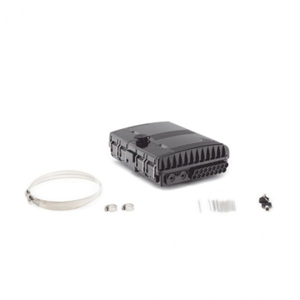 Cierre de Empalme para 24 fusiones de fibra óptica, Interior/Exterior, con 8 acopladores SC/APC y splitter 1x8 SC/APC Incluido, IP65 - Imagen 4