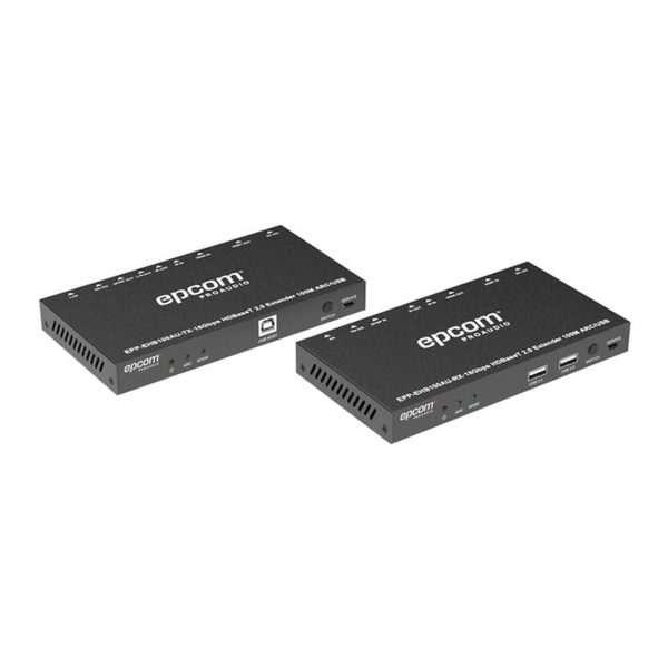 Kit Extensor HDMI | 4K2K60HZ | HDR 4:4:4 | HDBaseT | 100M | Salida de Audio | HDCP 2.2 | IR Bidireccional | Admite la función USB KVM