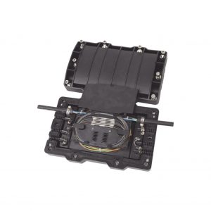Caja de Distribución de Fibra Óptica Horizontal, hasta 48 empalmes, Exterior IP68