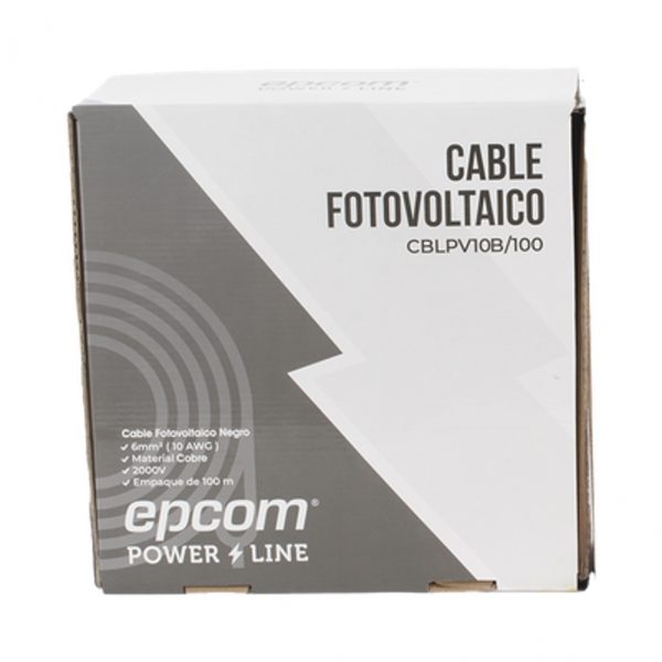 Kit de 2 rollos de 100 metros de cable fotovoltaico de cobre, rojo y negro, calibre 10 AWG (6mm²), Tipo PV, 1000/2000 V y 120°C. - Imagen 3
