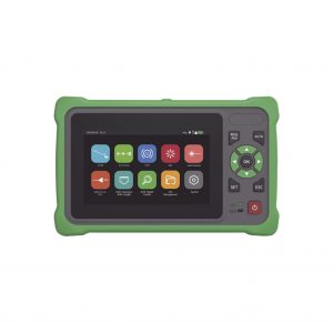 OTDR Touch para Pruebas en los Enlaces de Fibra Óptica / Longitudes de onda 1310nm y 1550nm / Función VFL 10mW / Función OPM / Función de Mapeo de cables de Red RJ45 / Recargable / Distancia de prueba de hasta 260km