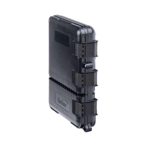 Caja de Distribución de Fibra Óptica para 24 Empalmes, con 8 acopladores SC/APC simplex, Exterior IP55, Color Negro - Imagen 2