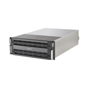 Servidor de Almacenamiento en Red / Soporta 24 Discos Duros (Incluye 18 Discos de 25 TB) / Soporta Hasta 400 Canales / Controlador Simple