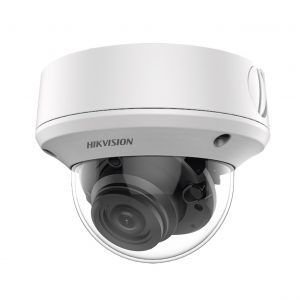 Cámara tipo Domo TURBOHD 4K (8 Megapixel) / Lente Mot. 2.7 a 13.5 mm / 40 mts IR EXIR / IP67 / 12 Vcc / 24 VCA / TVI-AHD-CVI-CVBS / 9 a 15 Vcc