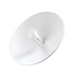 PowerBeam airMAX M5, larga distancia, frecuencia 5 GHz (5170-5875 MHz) con antena tipo plato de 25 dBi