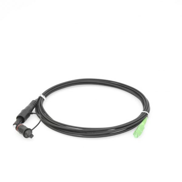 Jumper de Fibra Óptica, conector SC/APC - conexión a caja FDP460, redondo, 5 metros, forro 3 mm, G657A2, negro - Imagen 3