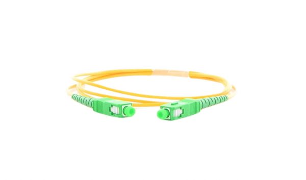 Jumper de Fibra Óptica Monomodo SC/APC-SC/APC Simplex, color amarillo, 1 metro - Imagen 2